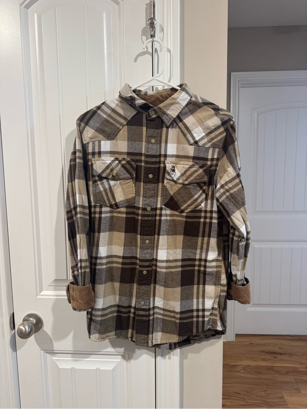 Men's Legendary Whitetails Brown Plaid Flannel Shirt